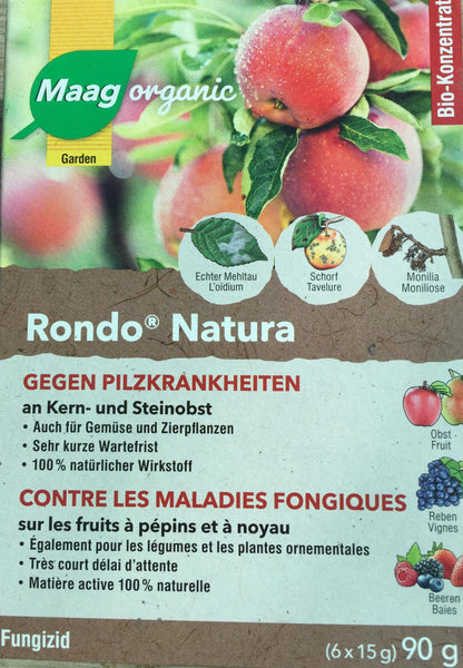 Rondo Natura - Contre les maladies fongiques sur les fruits à pépins et à noyau